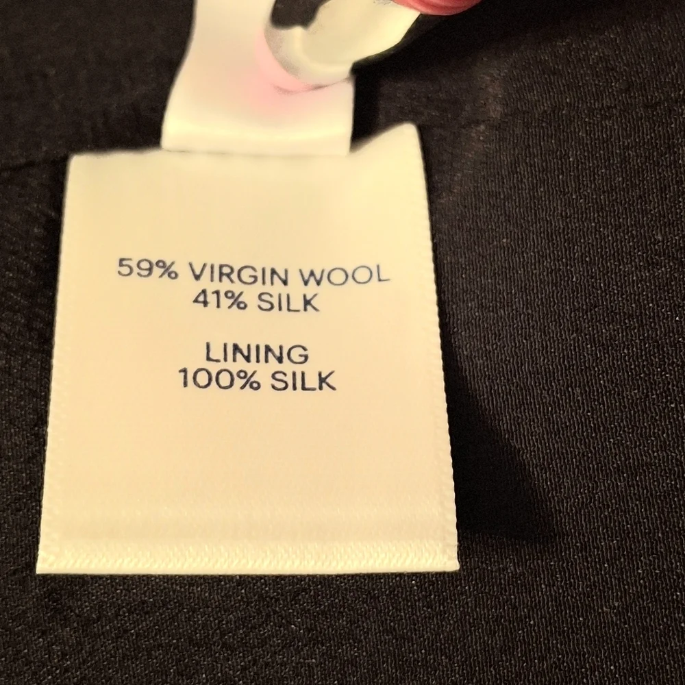 RAEY Blazer Open-Front Grey Long Sleeve Virgin Wool Silk   Women Size UK12 / US8 - Picture 11 of 16